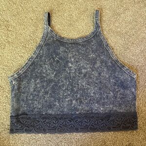 Blue Tank Top/Bralette Top